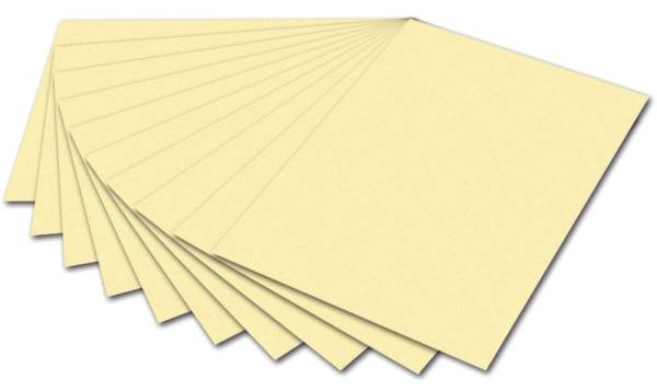 Tonpapier 50 x 70 cm, strohgelb