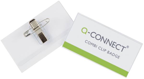Q-CONNECT Namensschild 75x40mm KF01568 50ST m.Kombikl