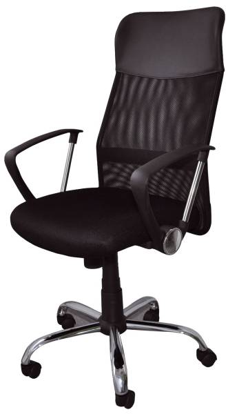 OFFICE PRODUCTS Drehstuhl Korfu mit AL schwarz 23023331-05 Typ TILT
