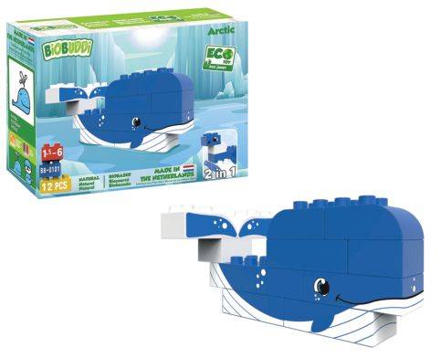 BIOBUDDI Bausteine Wal BB0101 24,5x19x8cm