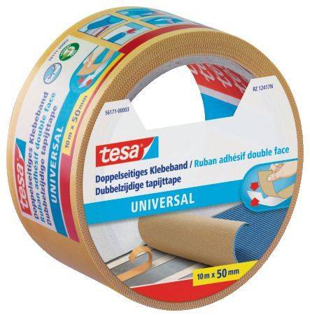 Verlegeband Klebeband doppelseitig 10 m x 50 mm universal