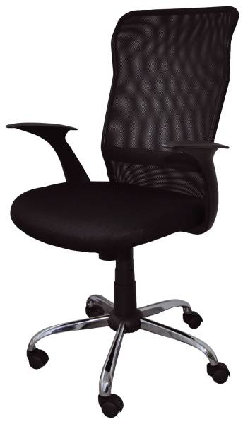 OFFICE PRODUCTS Drehstuhl Rhodos mit AL schwarz 23023321-05 Typ TILT