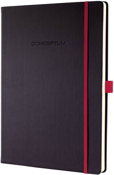 Notizbuch Red Edition ca A4, liniert, schwarz®