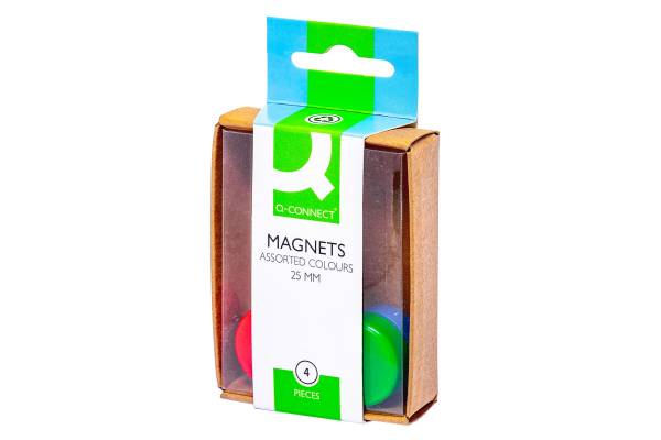 Haftmagnete Ø 30 mm, sortiert, 4 Stück