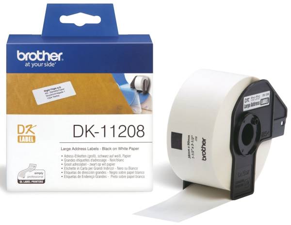 BROTHER Transferetiketten 38x90mm DK11208 RL=400Et