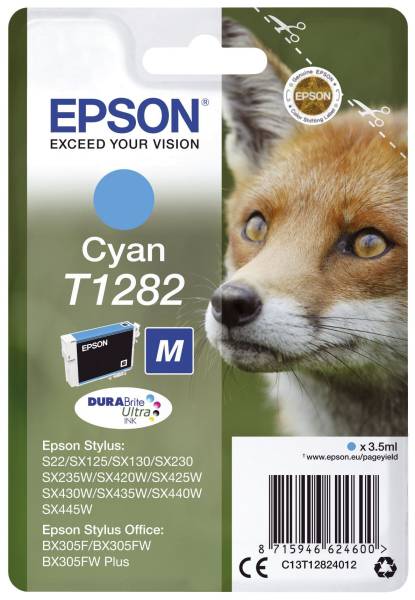 Original Tintenpatrone cyan (C13T12824012,T1282,T12824012)