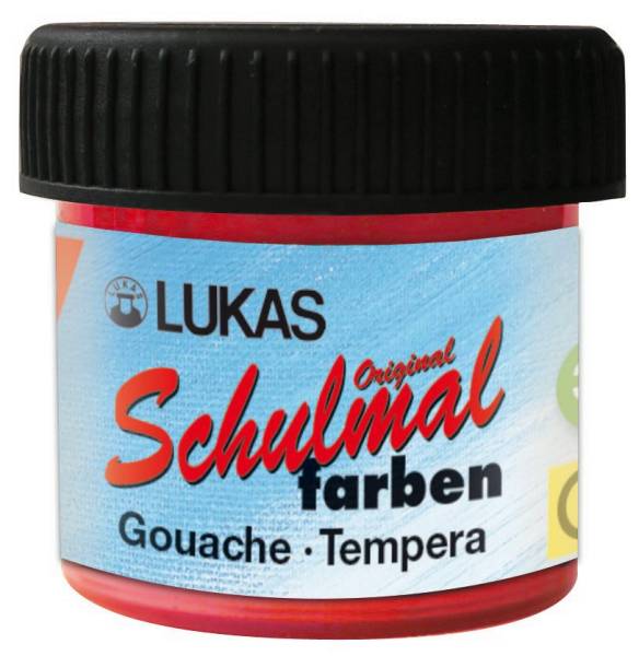 LACUFA Schulmalfarbe 18ml zinnoberrot K102020 Becher