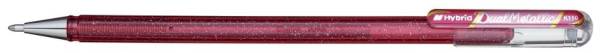 Gelschreiber Hybrid Dual Glitter 0,5 mm, pink metallic pink