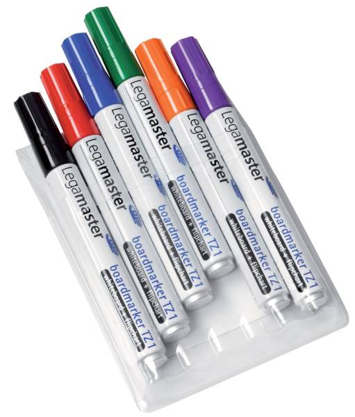 LEGAMASTER Boardmarker TZ1 6ST sort 7-110096
