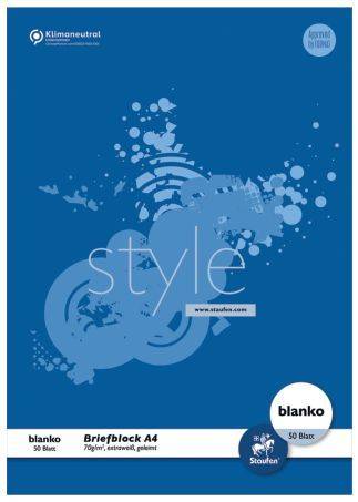 Briefblock A4, 50 Blatt, 70 g qm, blanko