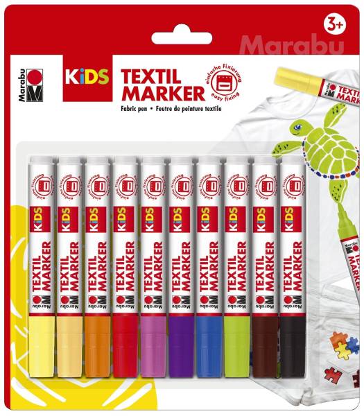 MARABU Stoffmalfarbe Kids Set 10ST sort. 03140 000 00002