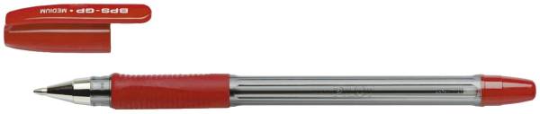 Kugelschreiber M, gummierte Griffzone, 0,4 mm, rot, BPS GP M R