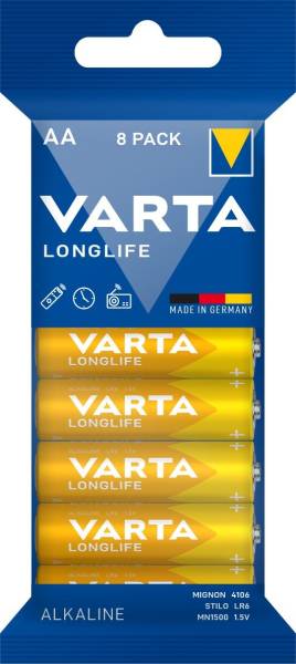 Batterien LONGLIFE Mignon LR06 AA, 1,5 V