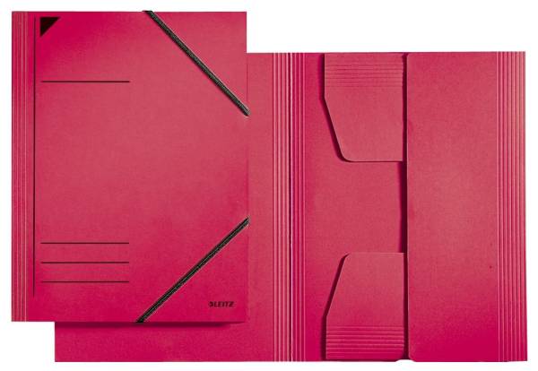3981 Eckspannermappe A4, 250 Blatt, Pendarec Karton (RC), rot