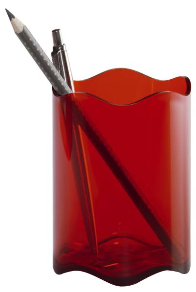 DURABLE Stifteköcher Trend transl.rot 1701235003 80mm D.