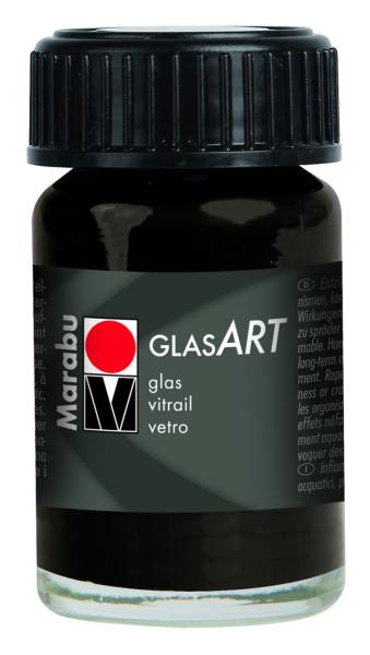 MARABU Glasfarbe 15ml GlasArt schwarz 13020 039 473