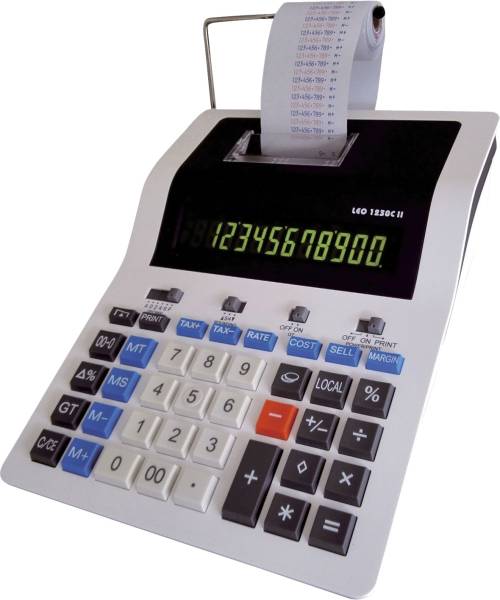 Tischrechner 1230C II druckend, weiß