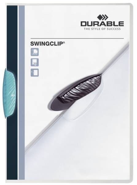 Klemm Mappe SWINGCLIP 30 Blatt, mittelblau®