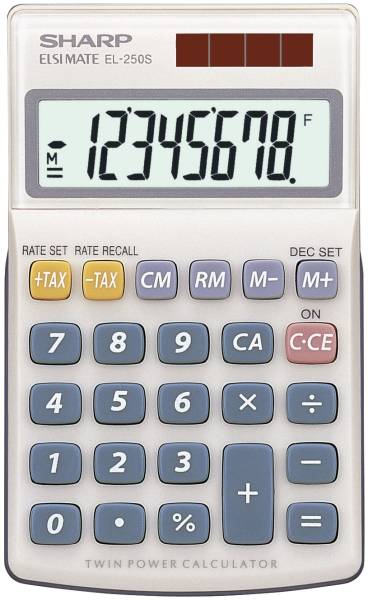 Taschenrechner EL250S 8 stellig, beige