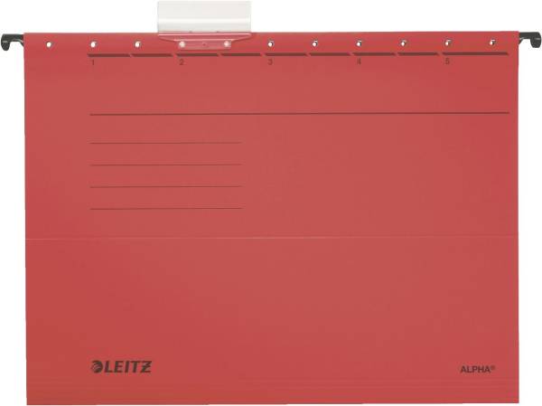 LEITZ Hängemappe Alpha UWS rot A4 1985-00-25