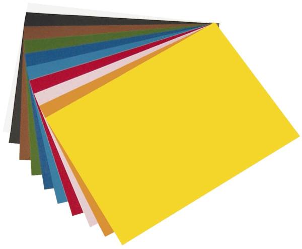 Tonpapier 50 x 70 cm, 10 Farben sortiert