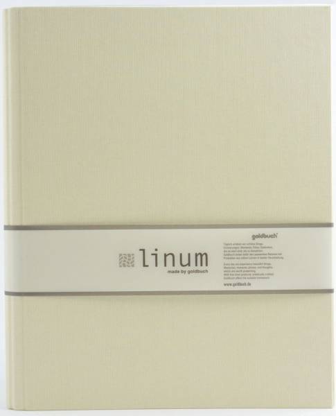 GOLDBUCH Ringbuch A4 Linum beige 37931 4Ringe