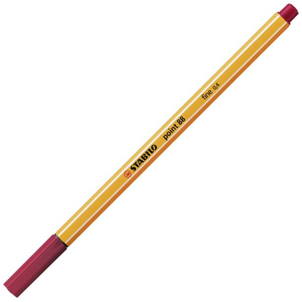 Fineliner point 88, 0,4 mm, dunkelrot®