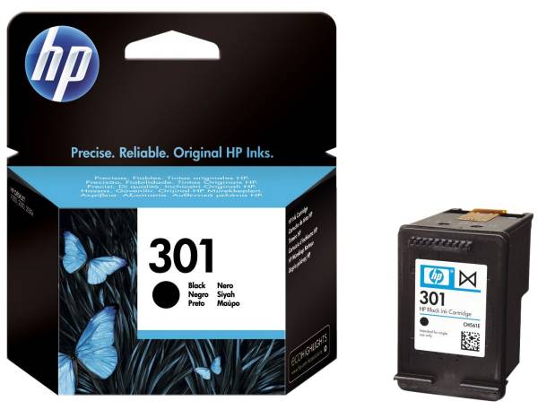 HP Inkjetpatrone Nr. 301 schwarz CH561EE 3ml