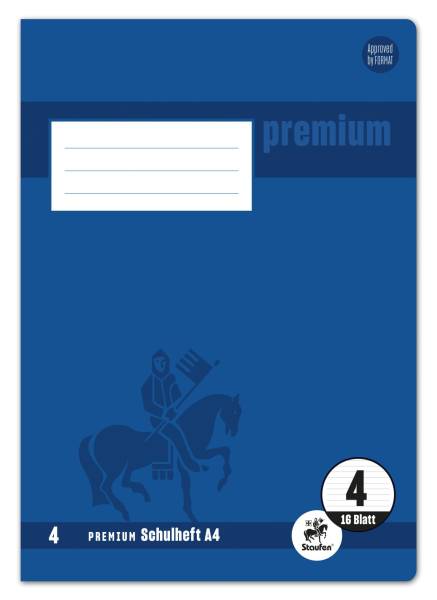 STAUFEN PREMIUM Heft A4 16BL Lin.4 liniert 734410304
