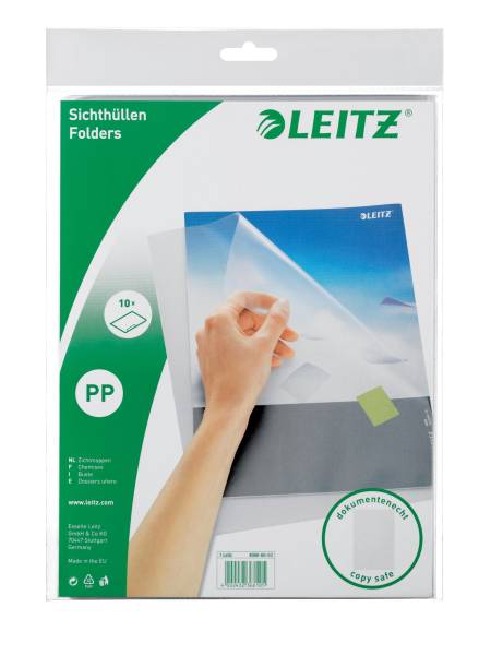 LEITZ Sichthülle A4 genarbt farblos 4000-60-03 PG10St