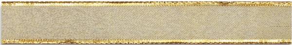 Zierband mit Draht Luxury gold, 25 mm x 20 m