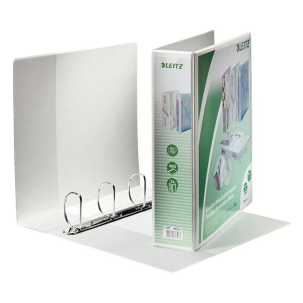 LEITZ Präsentationsringbuch A4 weiß 42870001 50mm 4Ringe