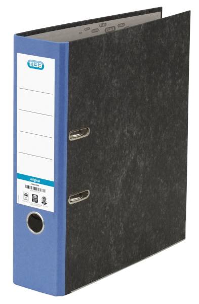 Ordner smart Original Wolkenmarmor, A4, 80 mm, blau