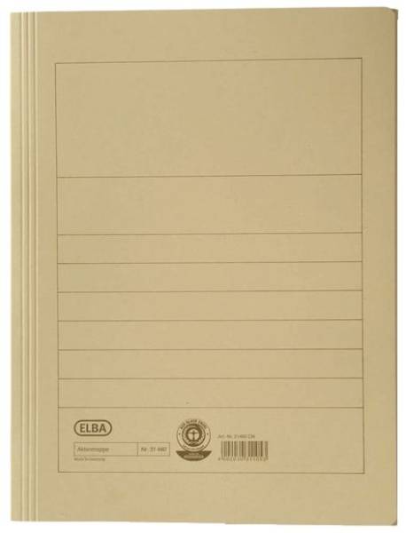 Aktenmappe, Manilakarton (RC), 250 g qm, A4, 15 mm, chamois