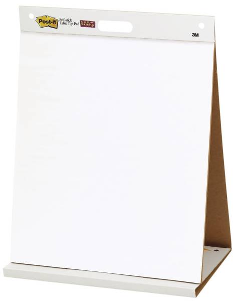 Flipchart Block Meeting Chart Table Top, weiß, 90 g qm, blanko blanko, 20 Blatt
