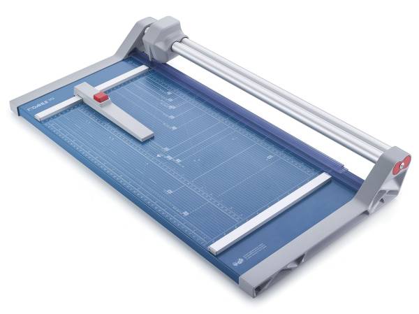 Rollen Schneidemaschine 552 Schnittlänge 510 mm, A3, mit doppelter Führungsstange, blau