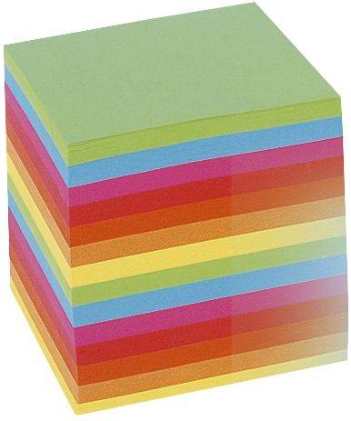 FOLIA Zettelklotz 700BL intensivf. 8812 geleimt 9x9x9cm