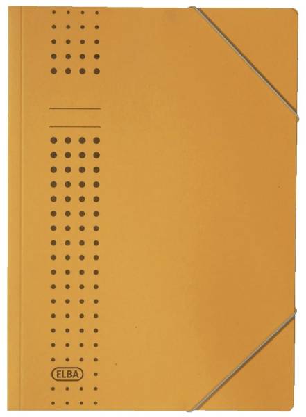 Eckspanner chic, Karton (RC), 320 g qm, A4, gelb