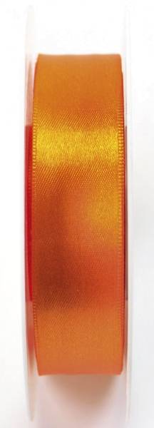 Doppelsatinband 25 mm x 25 m, orange