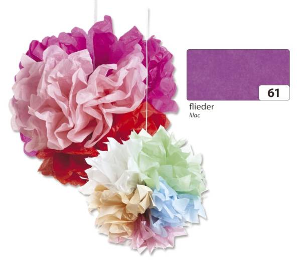 Blumenseide 50 x 70 cm, 5 Bogen, flieder