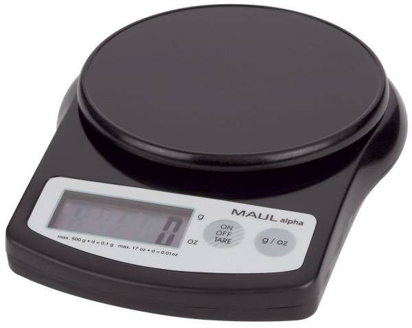 MAUL Briefwaage MAULalpha schwarz 16405 90 500g