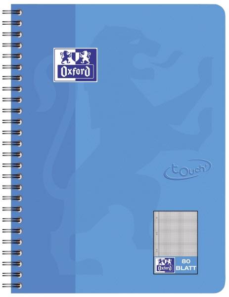 Collegeblock Touch B5, 80 Blatt, 90 g qm, kariert, meerblau