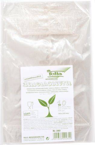 FOLIA Cellglasbeutel 145x235mm 500g 282 10St Bodenbeutel