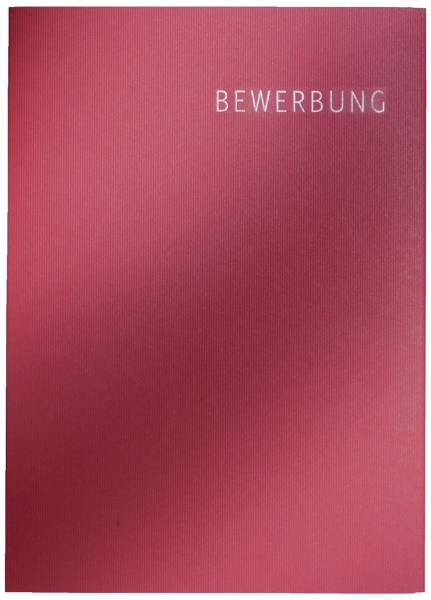 3974 Bewerbungsmappe Exklusiv, A4, Karton, 3tlg bordeaux