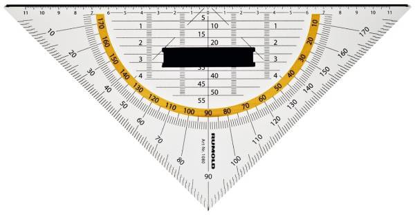 Geometriedreieck mit Schneidekante