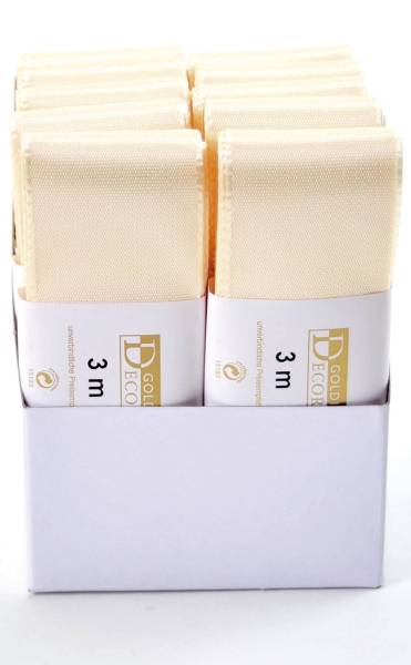 Basic Taftband 40 mm x 3 m, creme