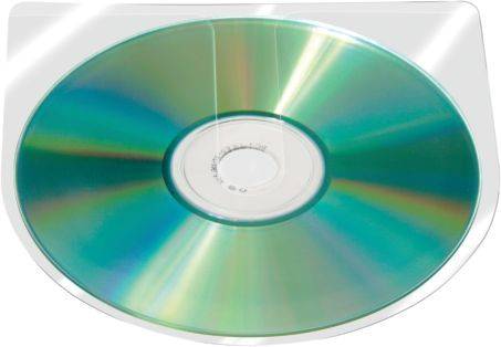 CD DVD Hüllen selbstklebend ohne Lasche, transparent, 100 Stück