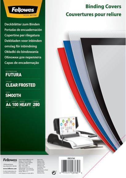 Deckblätter Fantasie A4, PP, transparent matt, 100 Stück