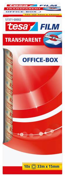 Klebefilm Office Box transparent 10 St , Bandgröße (L x B): 33 m x 15 mm