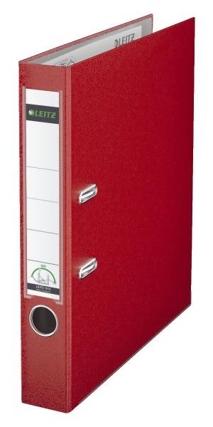 1015 Ordner Plastik A4, 52 mm, rot